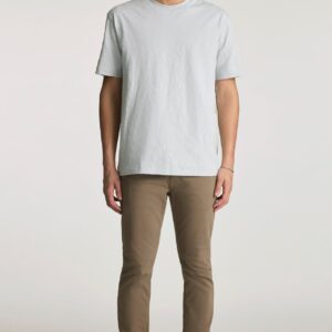SLUB CREW NECK T-SHIRT IN PEARL BLUE - Mavi Jeans