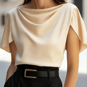 Bellamy Draped Cowl Neck Blouse