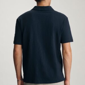 SLUB POLO T-SHIRT IN TOTAL ECLIPSE - Mavi Jeans