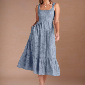 Juliette Powder Blue Midi Dress 